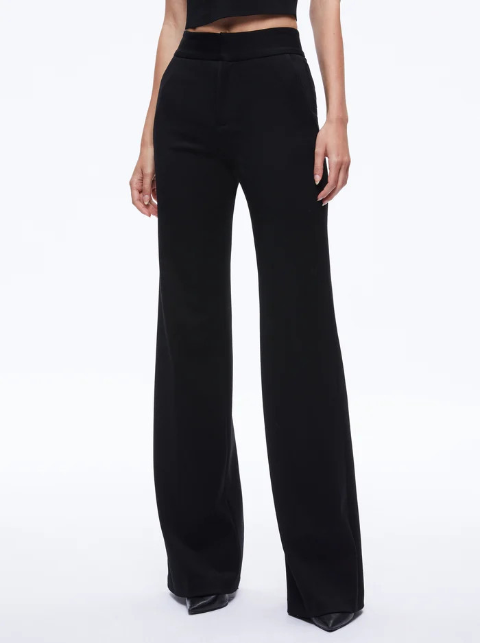 DEANNA HIGH WAISTED BOOTCUT PANT | Alice + Olivia