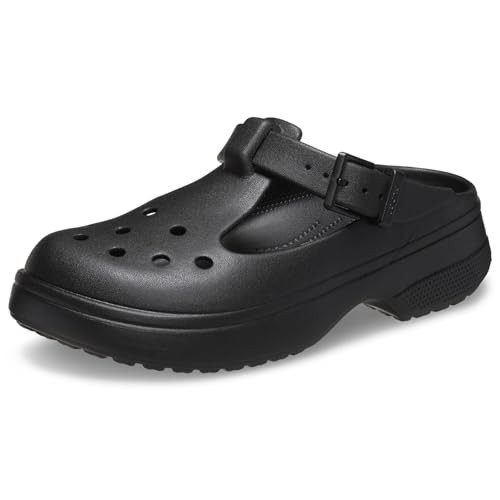 Crocs Unisex-Adult Classic Mary Jane Clogs, Mary Janes for Women Black Men's 2 Women's 4 Medium | Amazon (US)