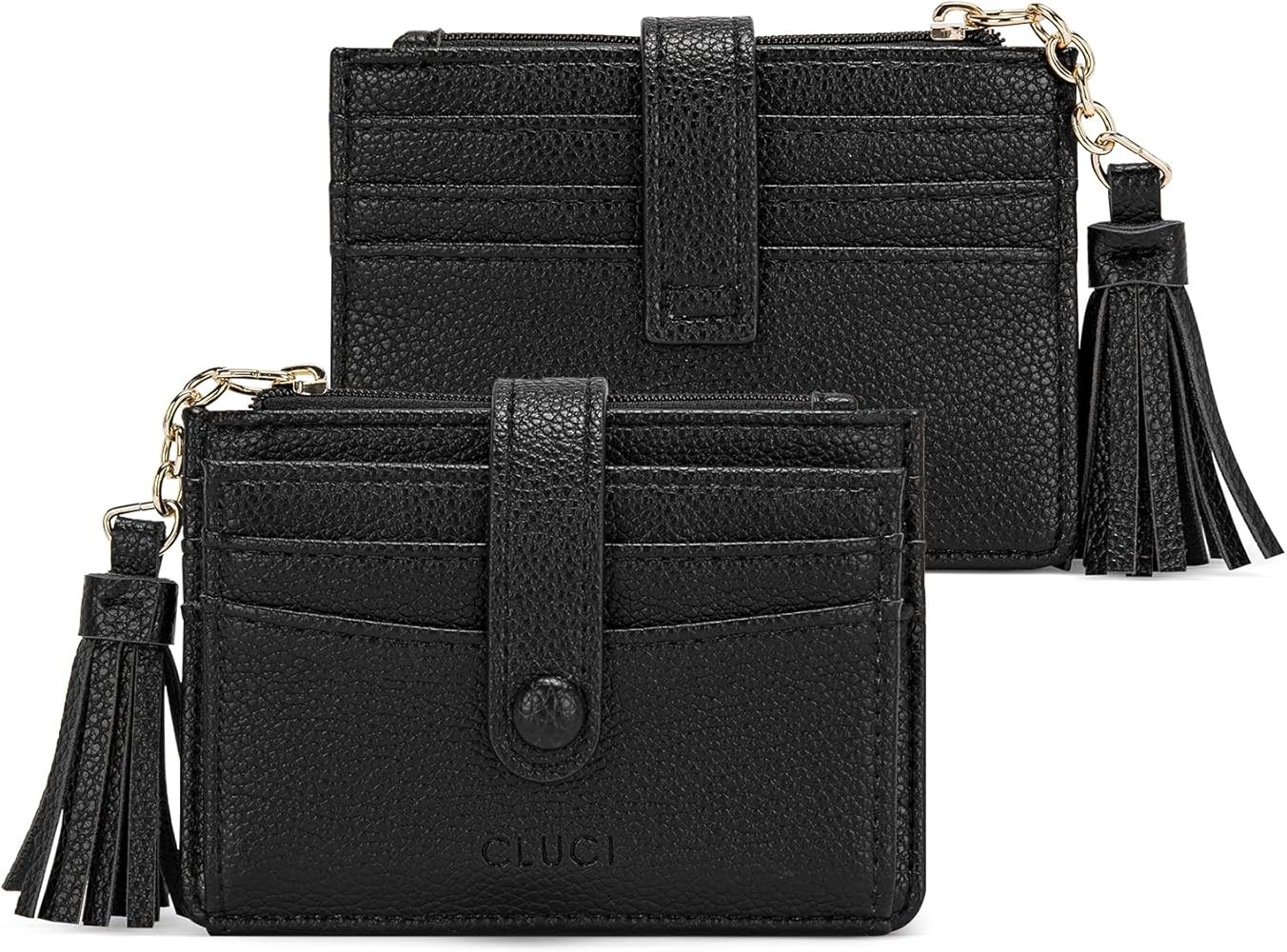 CLUCI Small Womens Wallet RFID Blocking Credit Card Holder with ID Window Leather Slim Card Walle... | Amazon (US)