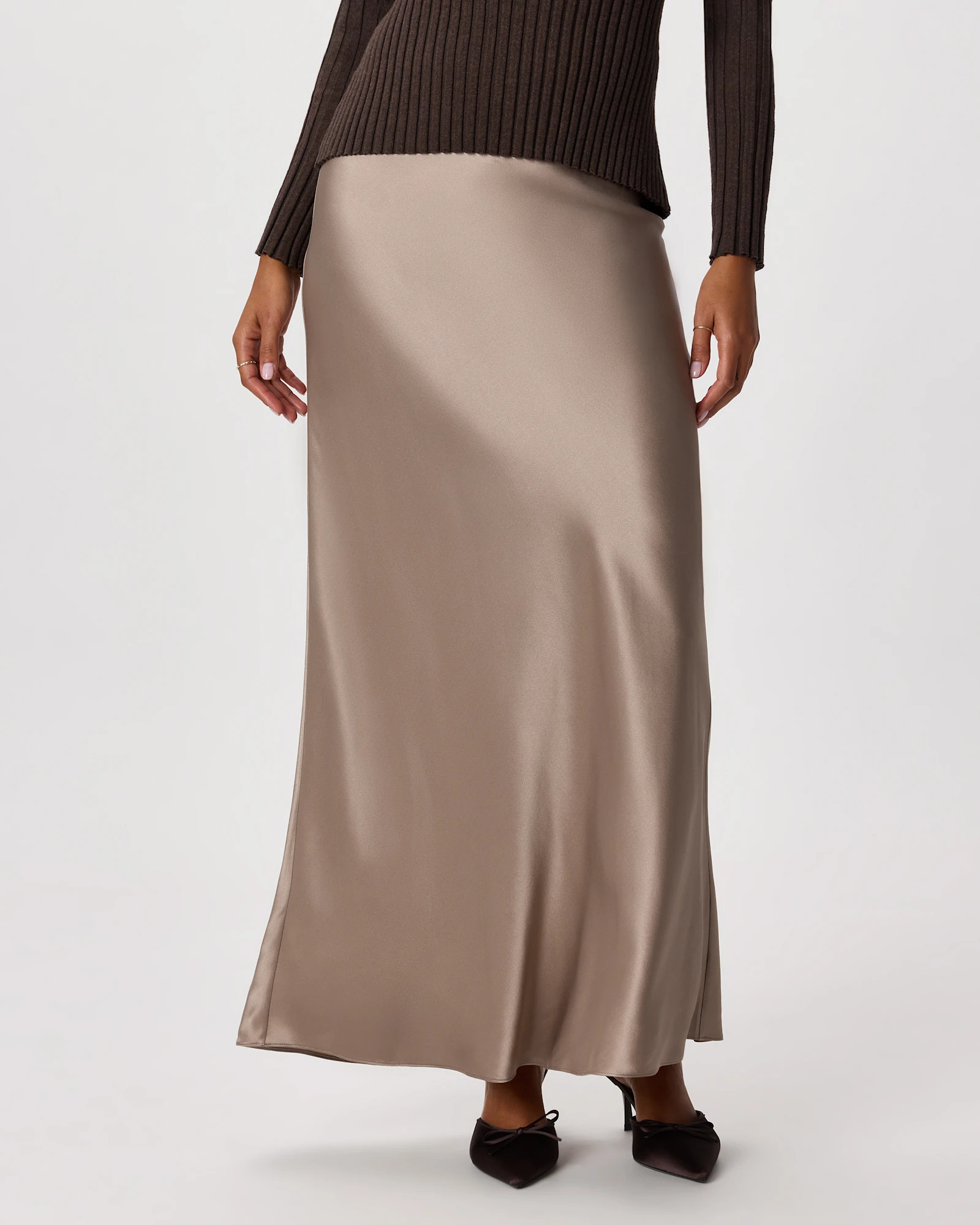 Quince | Women's Maxi Skirt in Dogwood, Size XS, Silk | Quince