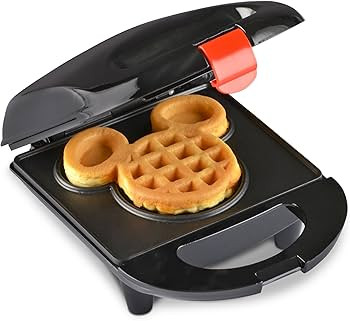Disney DCM-9 Mickey Mini Waffle Maker, Black | Amazon (US)