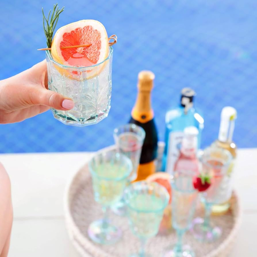 BELLAFORTE Shatterproof Tritan Plastic Short Tumbler, Set of 4, 13oz - Myrtle Beach Unbreakable C... | Amazon (US)