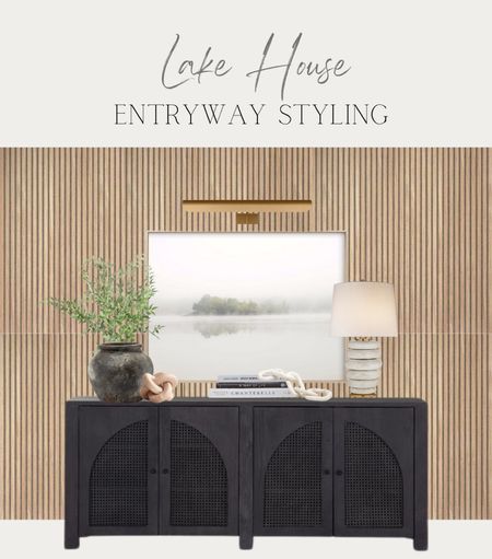 Working on the entryway for the lake house.  The console has been ordered and I am hoping to find someone who can add fluted wood detail to the wall behind it…🤞🏼

#LTKhome