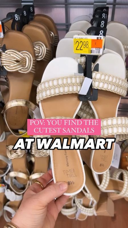 Found the cutest sandals at my Walmart the other day!  Most of these are available online too!  Always love Walmart’s sandal selection! #walmartfinds

#LTKshoecrush #LTKSeasonal #LTKfindsunder50