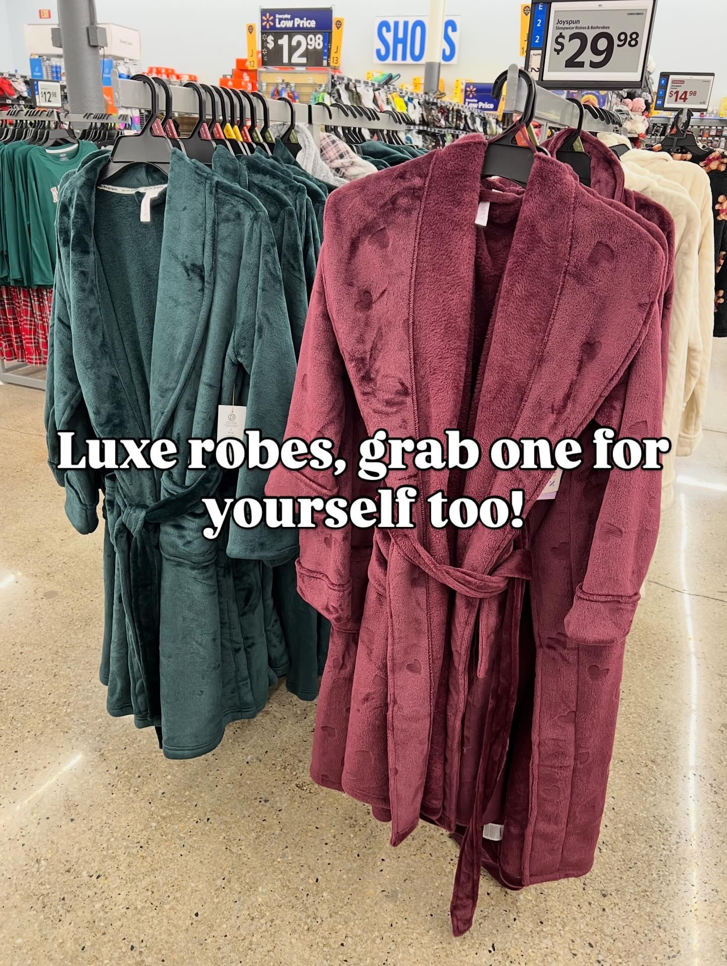 I already own and love my JoySpun robe from last winter, but tempted to grab a new color! I can’t live without these in the winter! So cozy and soft. Fit true to size. #walmartfashioj 

#LTKGiftGuide #LTKFindsUnder50 #LTKHoliday