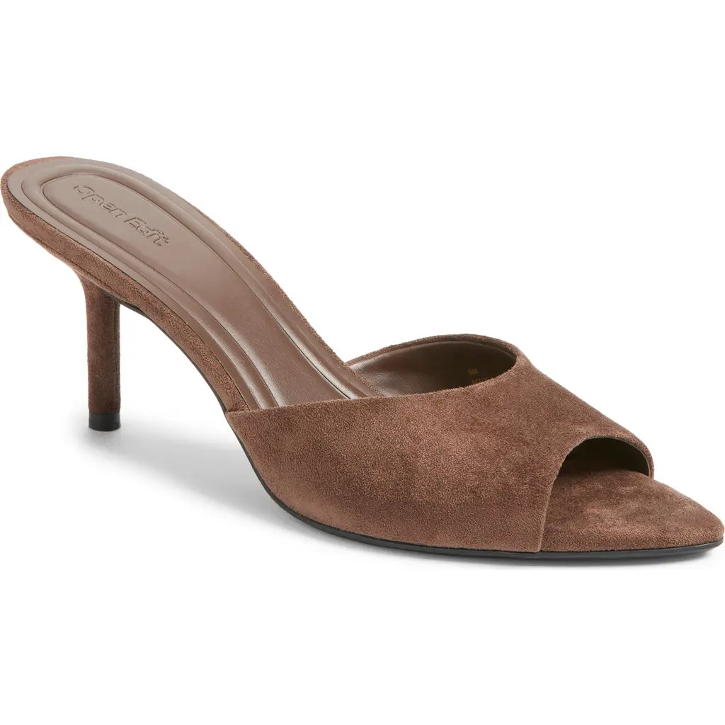 Open Edit Micah Heeled Sandal in Brown Oak at Nordstrom, Size 6 | Nordstrom