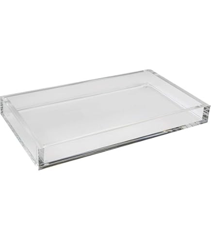 L'avant Collective Large Luxury Lucite Tray | Real Luxurious Vanity Tray Coffee Table Soap Tray Kitchen Sink Organizer Home Decor Gifts Bathroom Kitchen Vanity Dresser 12" x 6" | Amazon (US)