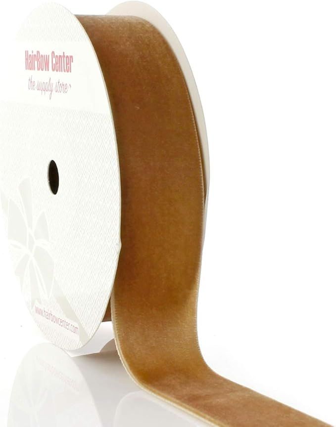 HBC 1" Velvet Ribbon 845 Camel - 25 Yards | Amazon (US)