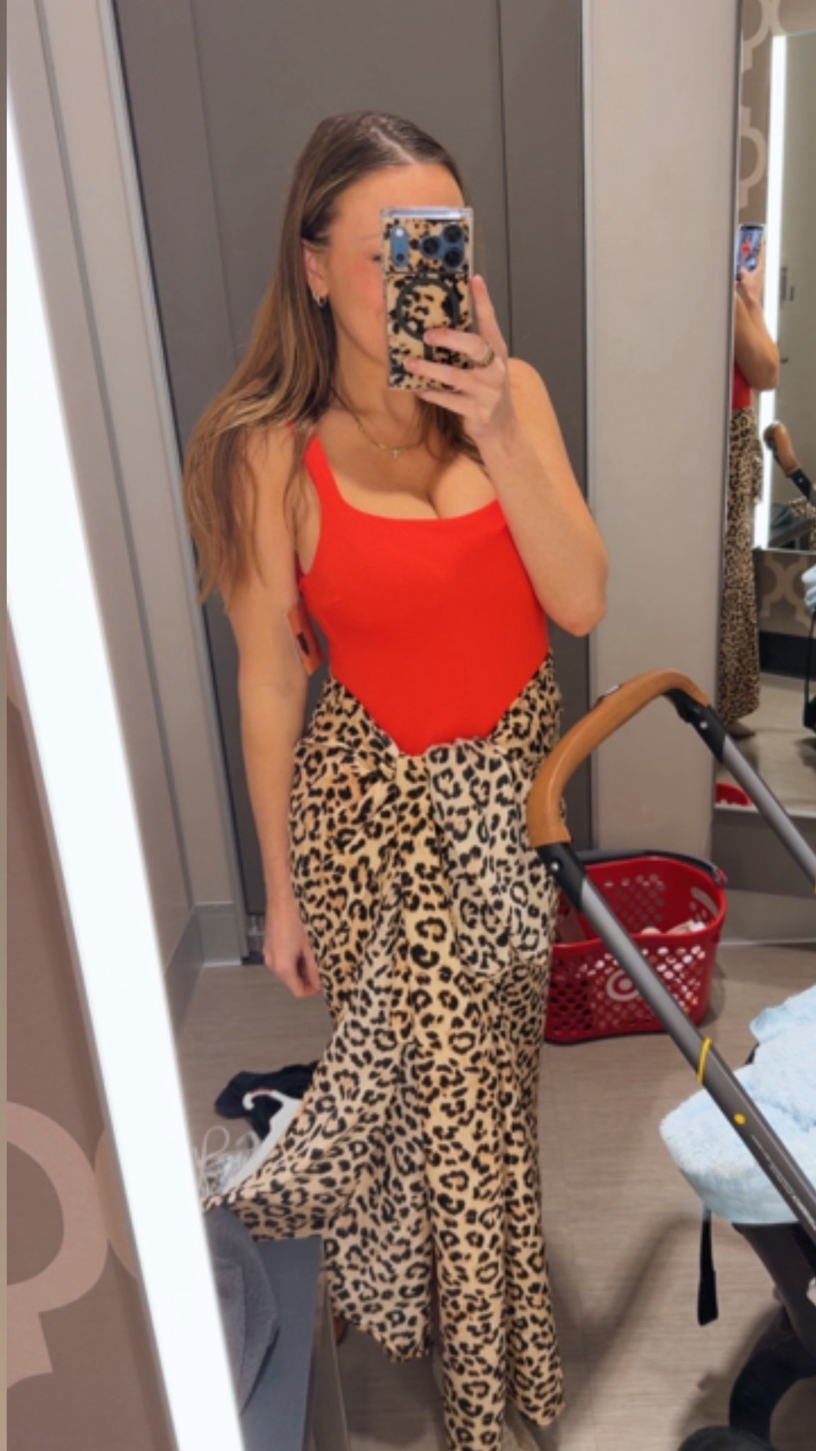 Swimsuits are officially out at target and I am obsessed! As a mom of 2 under 2 I am loving this red one piece with cheetah cover up. Under $100 for both and quality is 10/10! 

#LTKootd #LTKU #LTKSeasonal