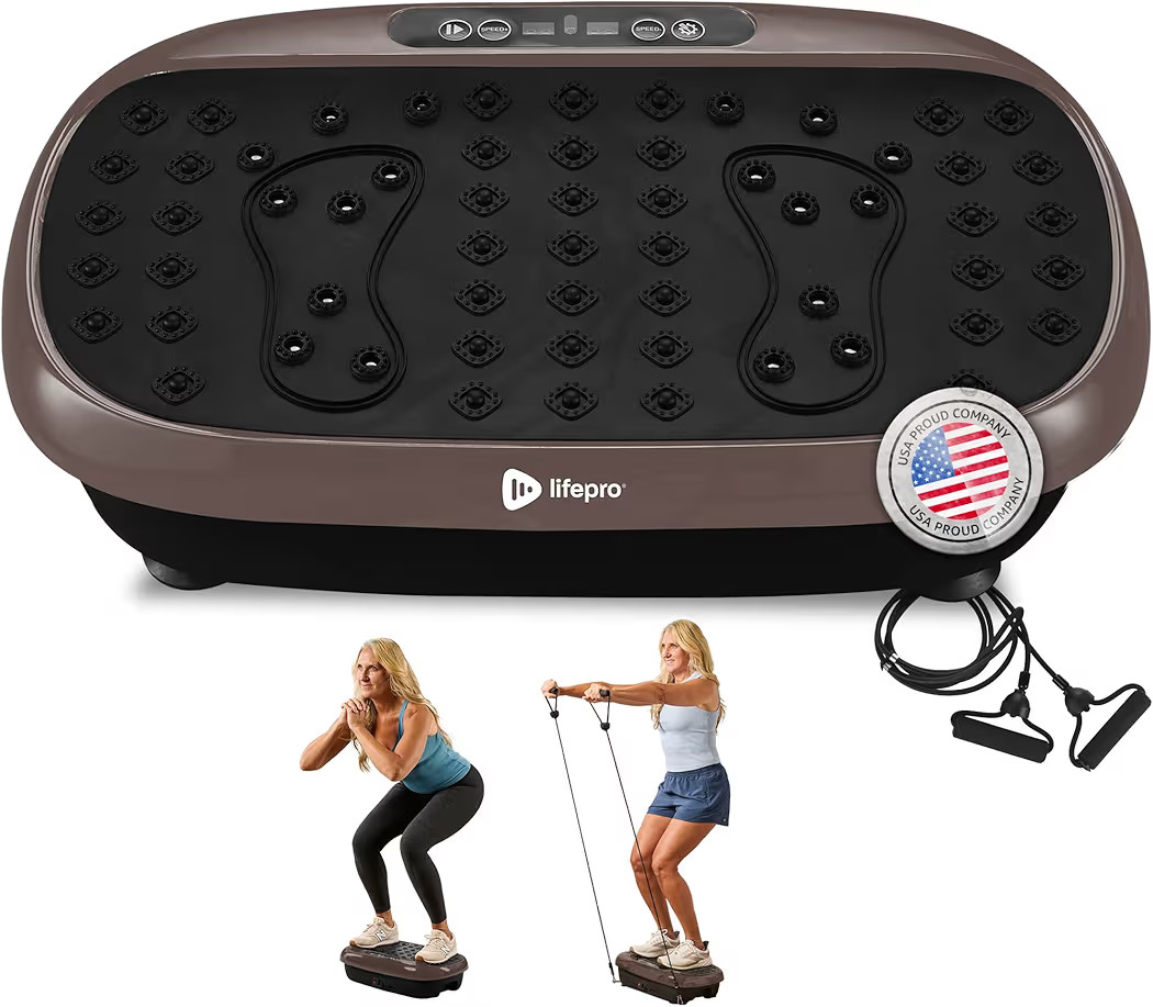 Lifepro Vibration Plate Exercise Machine with Magnetic Acupoints - Full Body Vibration Platform f... | Amazon (US)