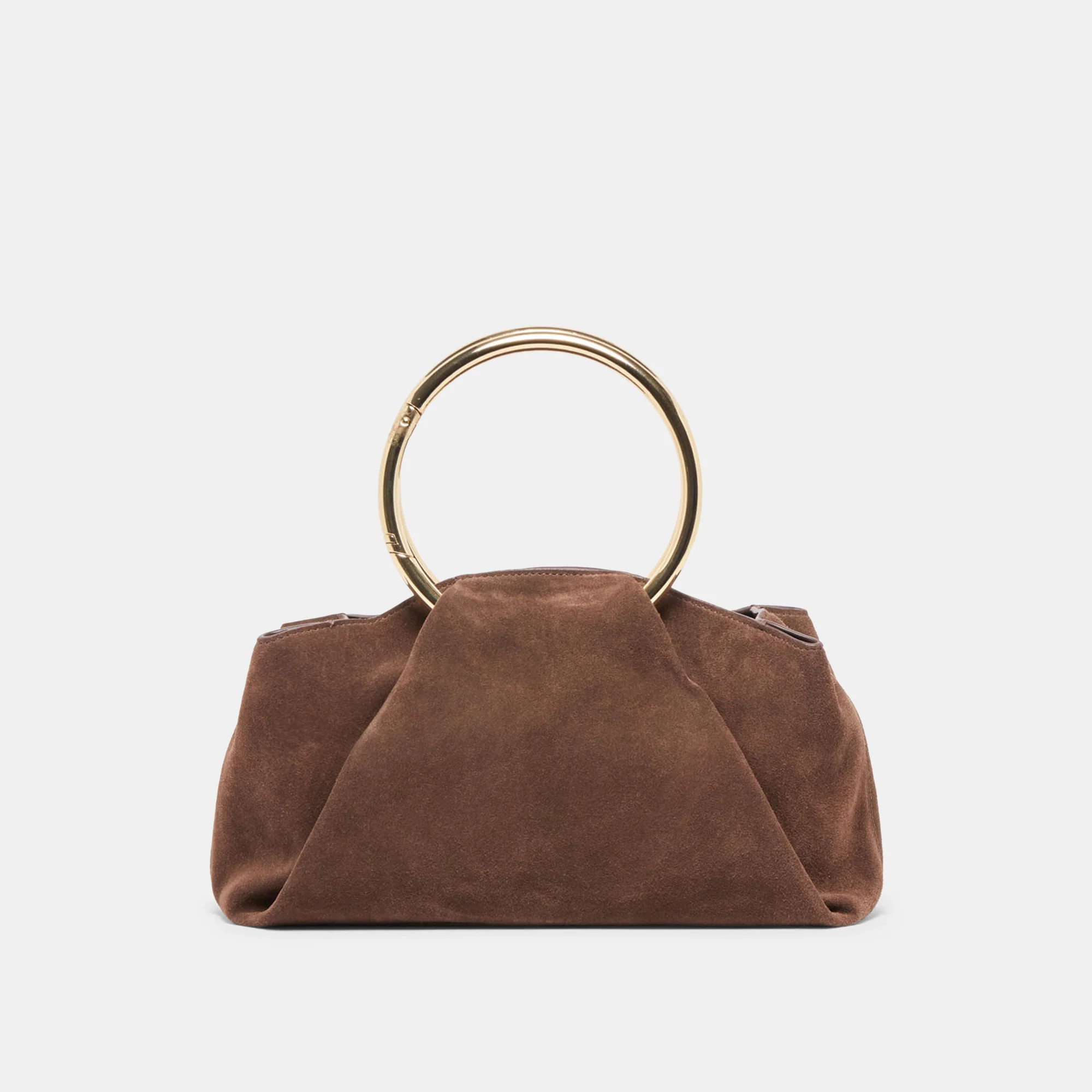 Channing Handbag in Espresso Suede By Dolce Vita | DolceVita.com