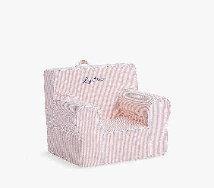 My First Anywhere Chair®, Blush Oxford Stripe | Pottery Barn Kids