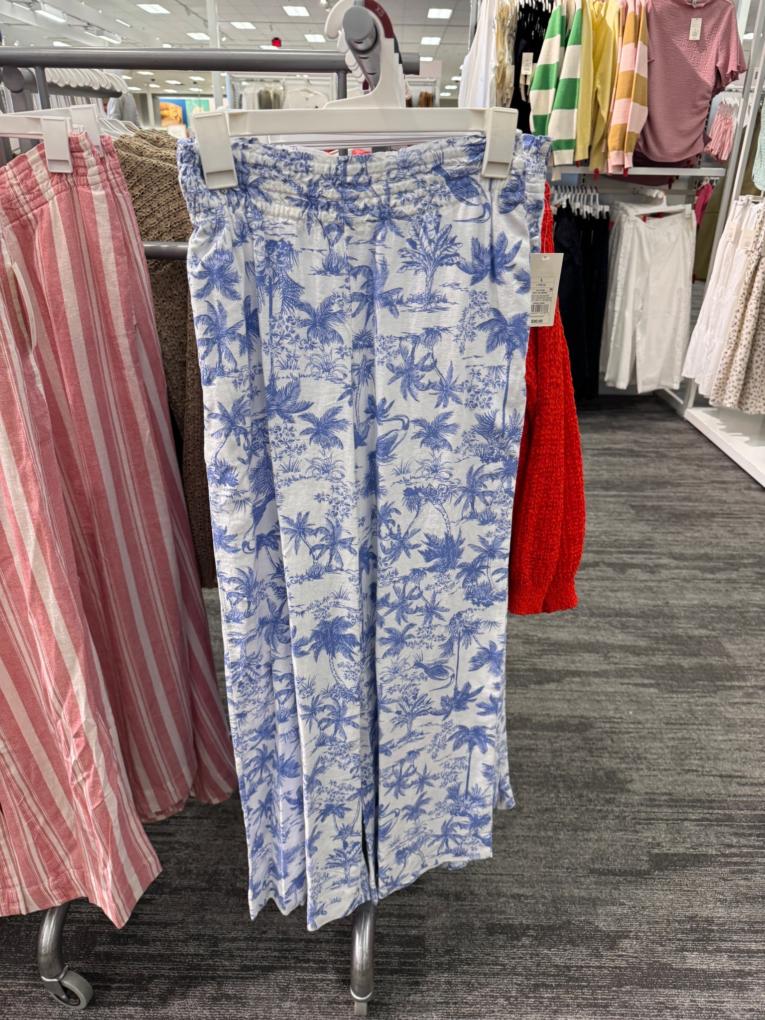 Linen wide leg pants in fun prints perfect for vacation! 

#LTKOver40 #LTKmomlife #LTKSeasonal