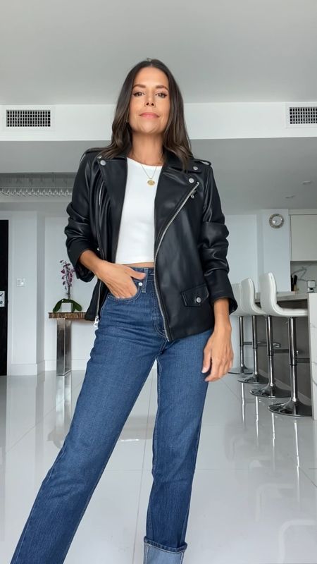 Faux leather jacket under $50

#LTKstyletip #LTKunder50 #LTKSeasonal