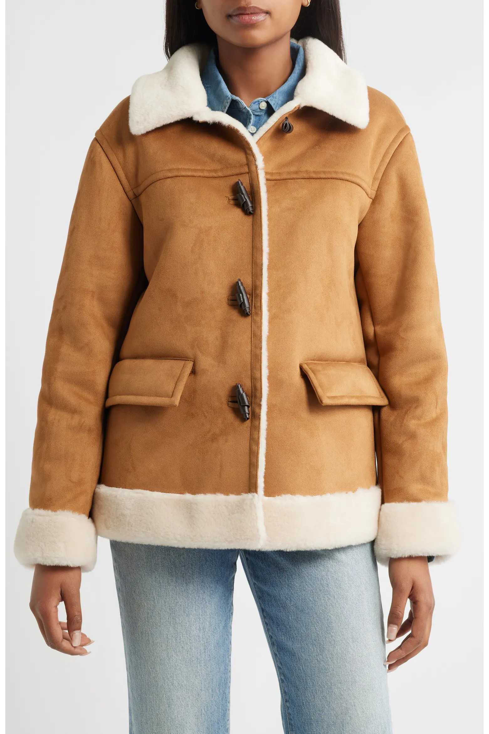 Faux Shearling Coat (Women) | Nordstrom | Nordstrom
