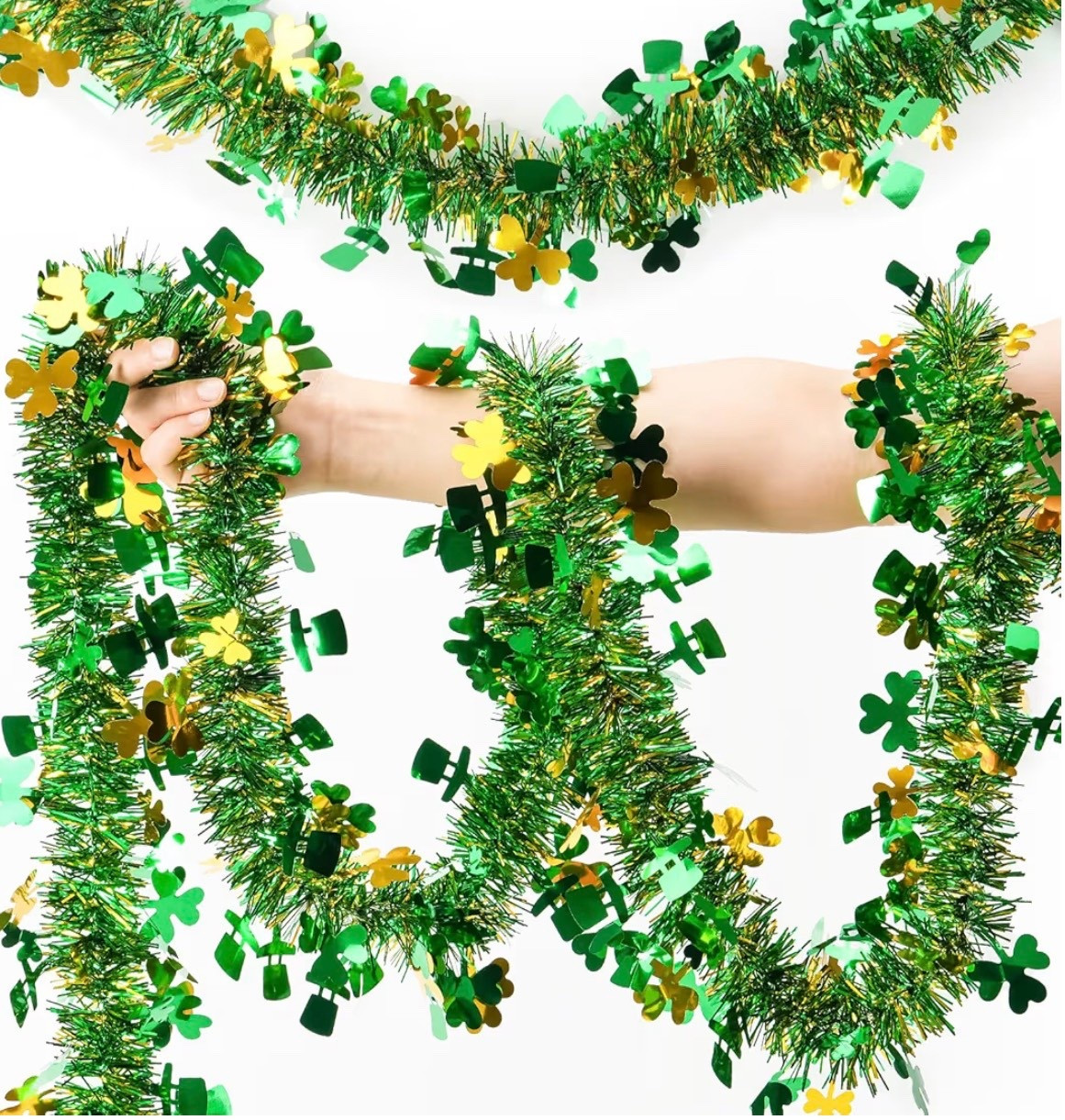 55 feet of st. Patrick’s Day garland decor 

#LTKHome #LTKSeasonal #LTKSaleAlert