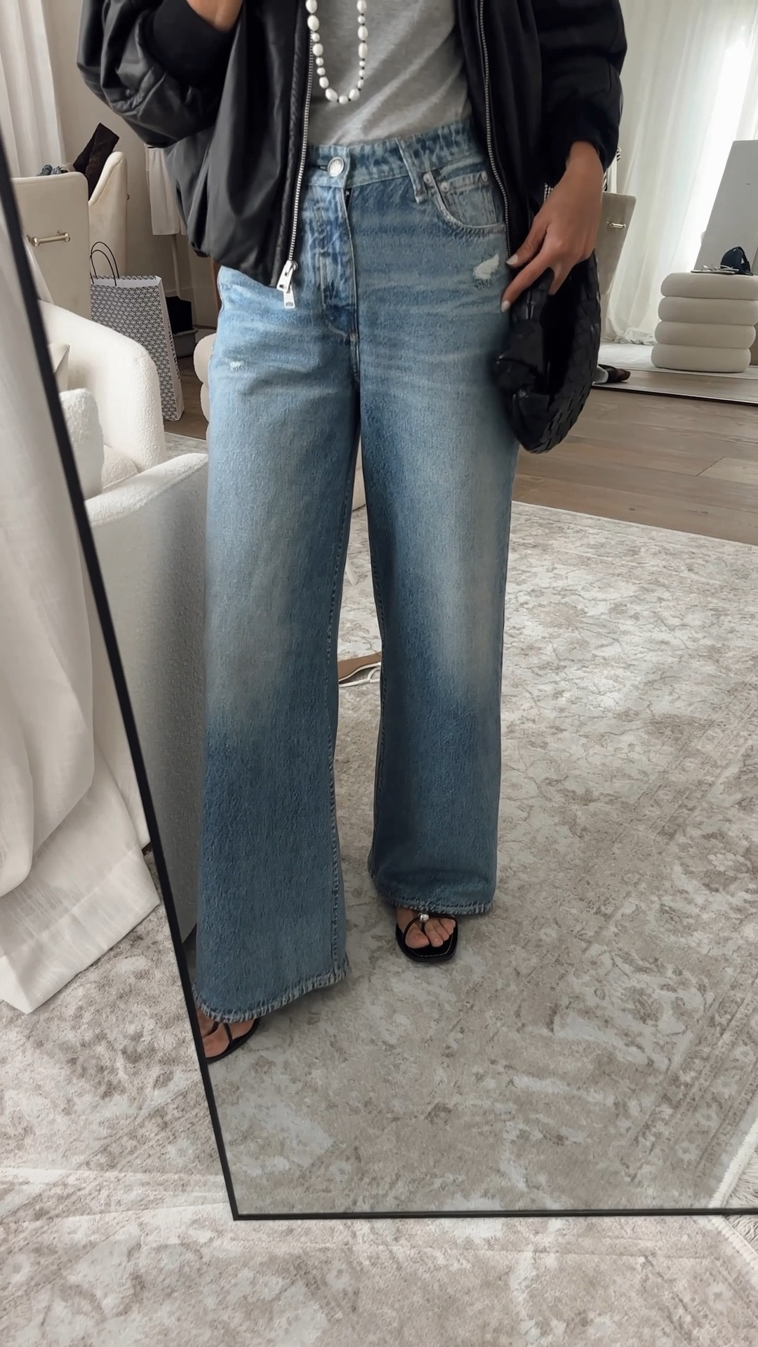 This is the color: Minetta I’m just shy of 5-7” for reference and sized down one, wearing a 24 and size small tee. 🚨🚨 Do not put in the dryer! xx #stylinbyaylin #aylin

#LTKFindsUnder100 #LTKStyleTip