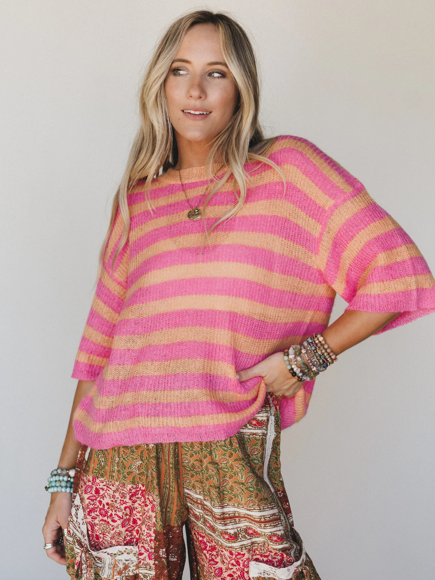 It's a Win Top - Orange Pink | Three Bird Nest