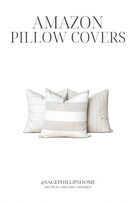 Amazon striped  indoor/outdoor pillow covers! Prefect for spring 🌸

#LTKsalealert #LTKSpringSale #LTKhome