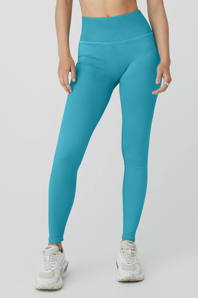Seamless High-Waist Ribbed Legging | Alo Yoga (US)