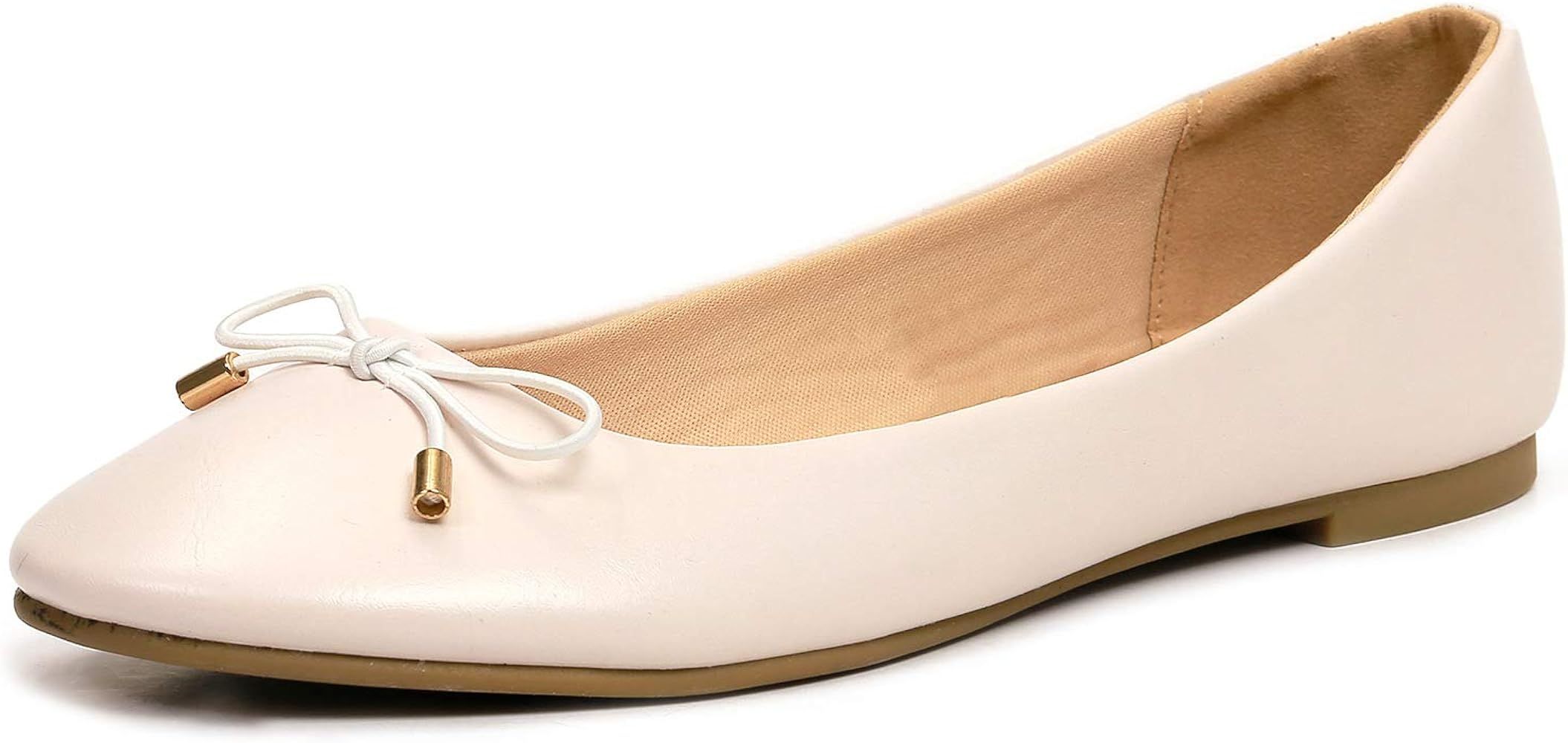 WFL Women's Flats Round Toe Slip on Comfort Walking Ballet Flat Shoes | Amazon (US)