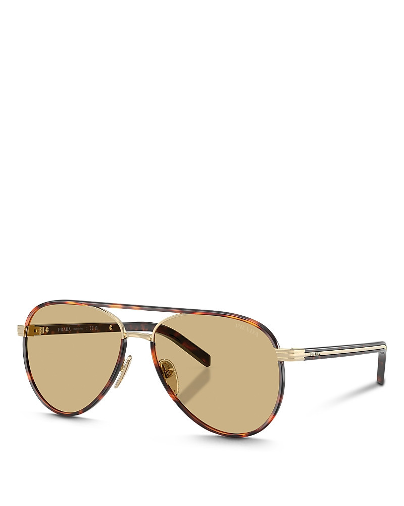 Prada Pr B57S Aviator Sunglasses, 59mm | Bloomingdale's (US)