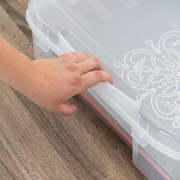 IRIS USA, Portable Scrapbook or Craft Storage Case, Clear | Walmart (US)