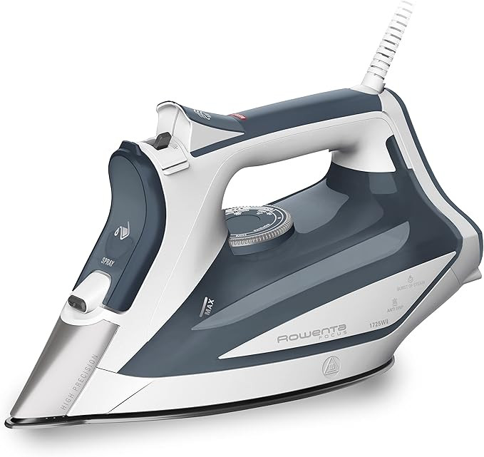 Rowenta Focus Stainless Steel Soleplate Steam Iron for Clothes 400 Microsteam Holes, Cotton, Wool... | Amazon (US)