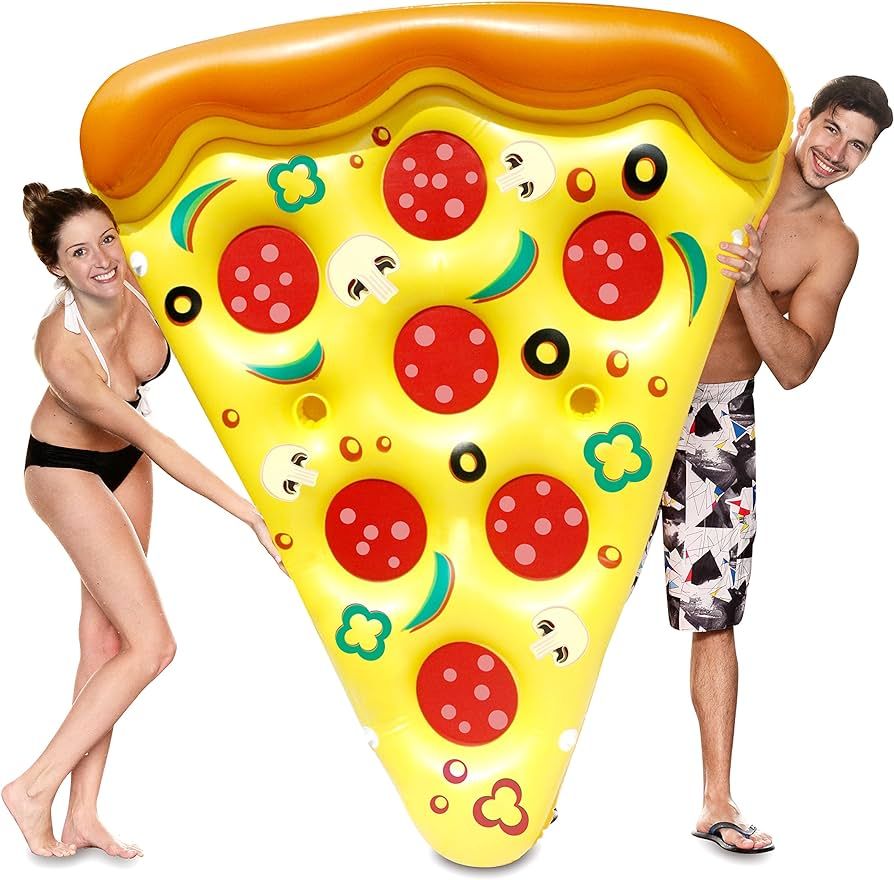 JOYIN Giant Inflatable Pizza Slice Pool Float, Fun Pool Floaties, Swim Party Toy, Summer Pool Raf... | Amazon (US)