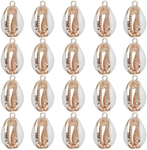 SUNNYCLUE 1 Box 20Pcs Seashell Charms Shell Charms Sea Shells Sea Shell Charms Bulk Natural Cowri... | Amazon (US)