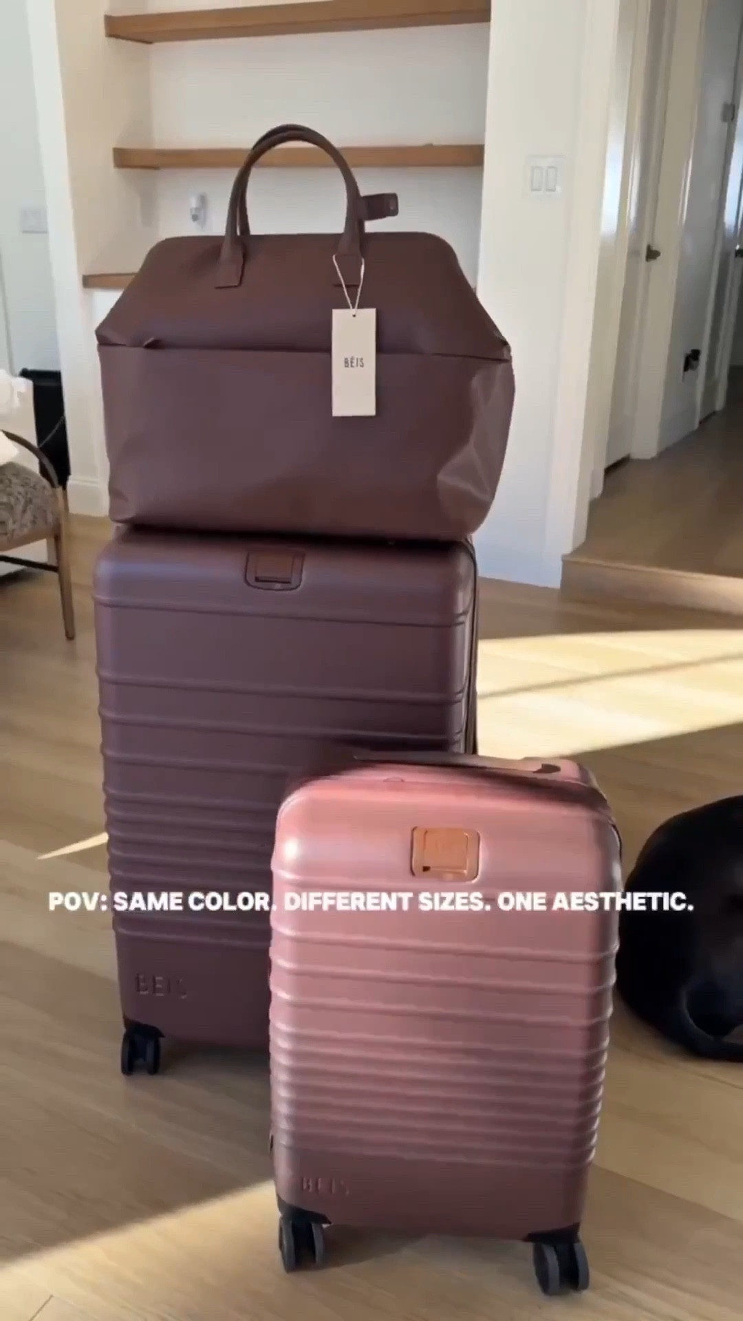 Obsessed with my BÉIS luggage + weekender!! Sleek, lightweight, and so functional. Perfect for carry-on flights, weekend trips, or mom-on-the-go life. 

#LTKOver40 #LTKTravel #LTKU