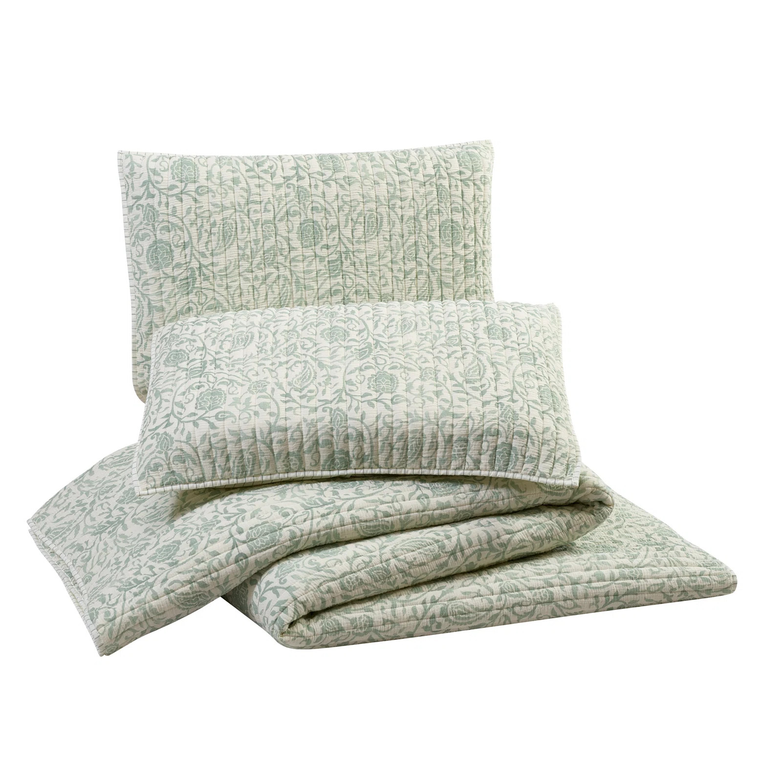 Eden Paisley 3-Piece Reversible Quilt Set | Birch Lane
