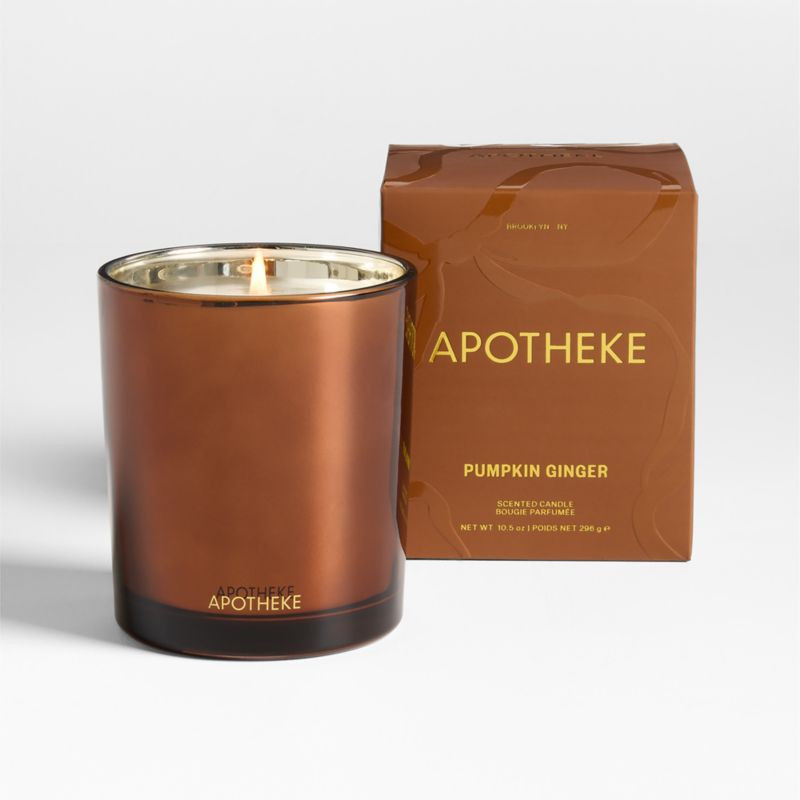 Apotheke Pumpkin Ginger 1-Wick Candle + Reviews | Crate & Barrel | Crate & Barrel