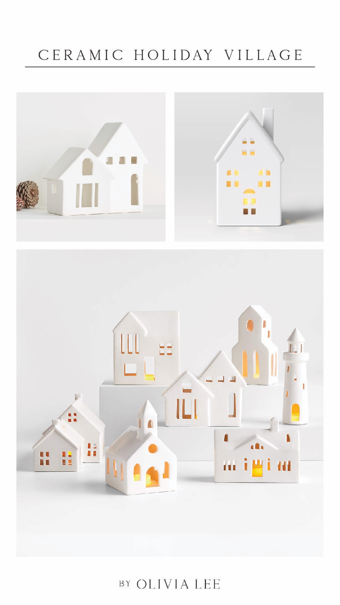 Ceramic village | Christmas village decor | holiday village decoration #ceramicvillage #christmasvillage 

#LTKSeasonal #LTKHoliday #LTKhome