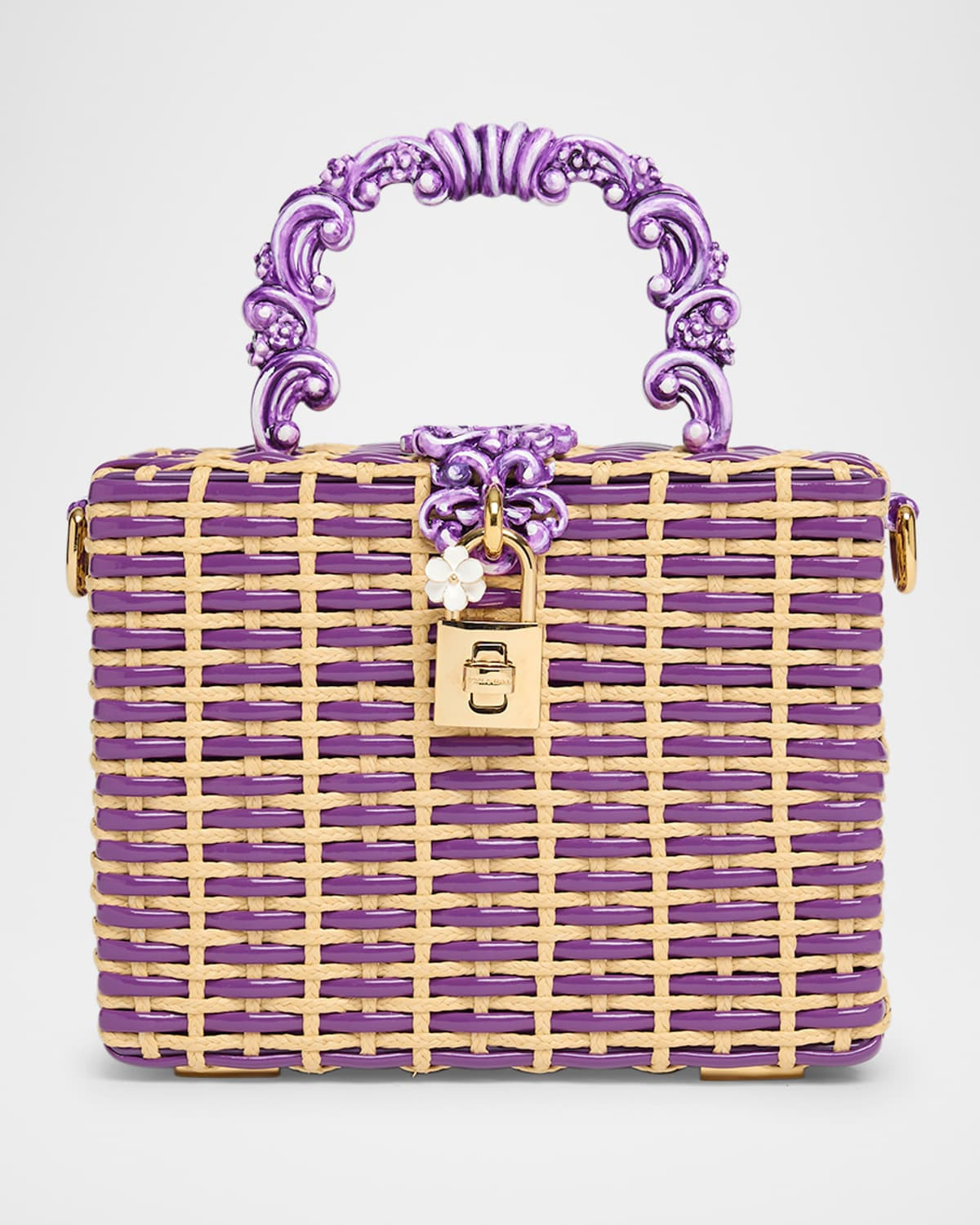 Woven Box Top-Handle Bag | Neiman Marcus