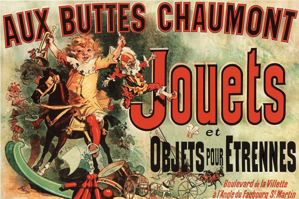 Aux Buttes Chaumont Jouets Jules Cheret Cool Wall Decor Art Print Poster 36x24 | Amazon (US)