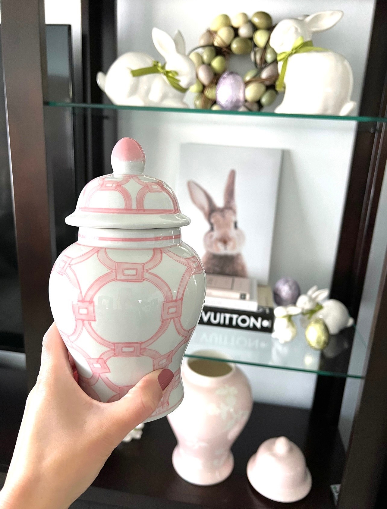 I love my new ginger jar from Amazon! Around 8 inches in height! Perfect.

Getting out some of my Easter decor and adding new decor too. I’m adding ribbon to make bows on my existing ceramic bunnies creating a new Easter aesthetic.

One of my other favorite pieces is this ginger jar from Ruby Clay company. I use it all around my house all year long. The quality is fantastic!

Also linking similar items to what I own.

#LTKSeasonal #LTKOver40 #LTKSaleAlert #LTKU #LTKHome #LTKdayinmylife