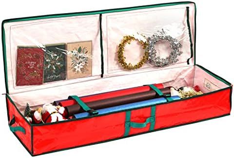 Phedrew Wrapping Paper Storage Bag [1-Pack], Gift Wrap Organizers Gift Wrapping Paper Storage Orn... | Amazon (US)
