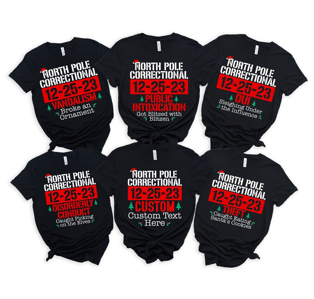 40 Quotes and Custom North Pole Correctional Shirt Funny - Etsy | Etsy (US)
