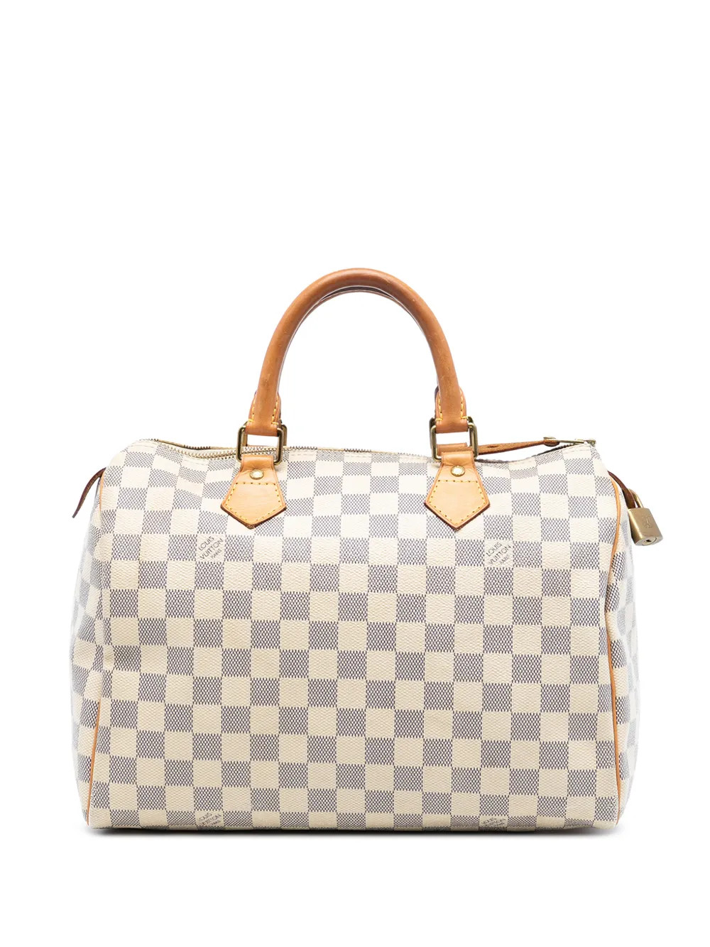Louis Vuitton Pre-Owned 2011 Damier Azur Speedy 30 boston bag - White | Farfetch Global