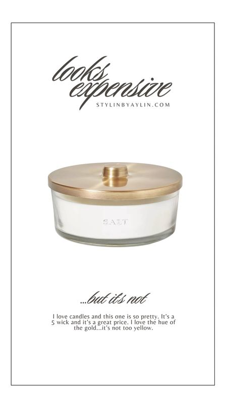 A candle that looks expensive but is not. #StylinbyAylin #Aylin 

#LTKHome #LTKStyleTip #LTKFindsUnder50