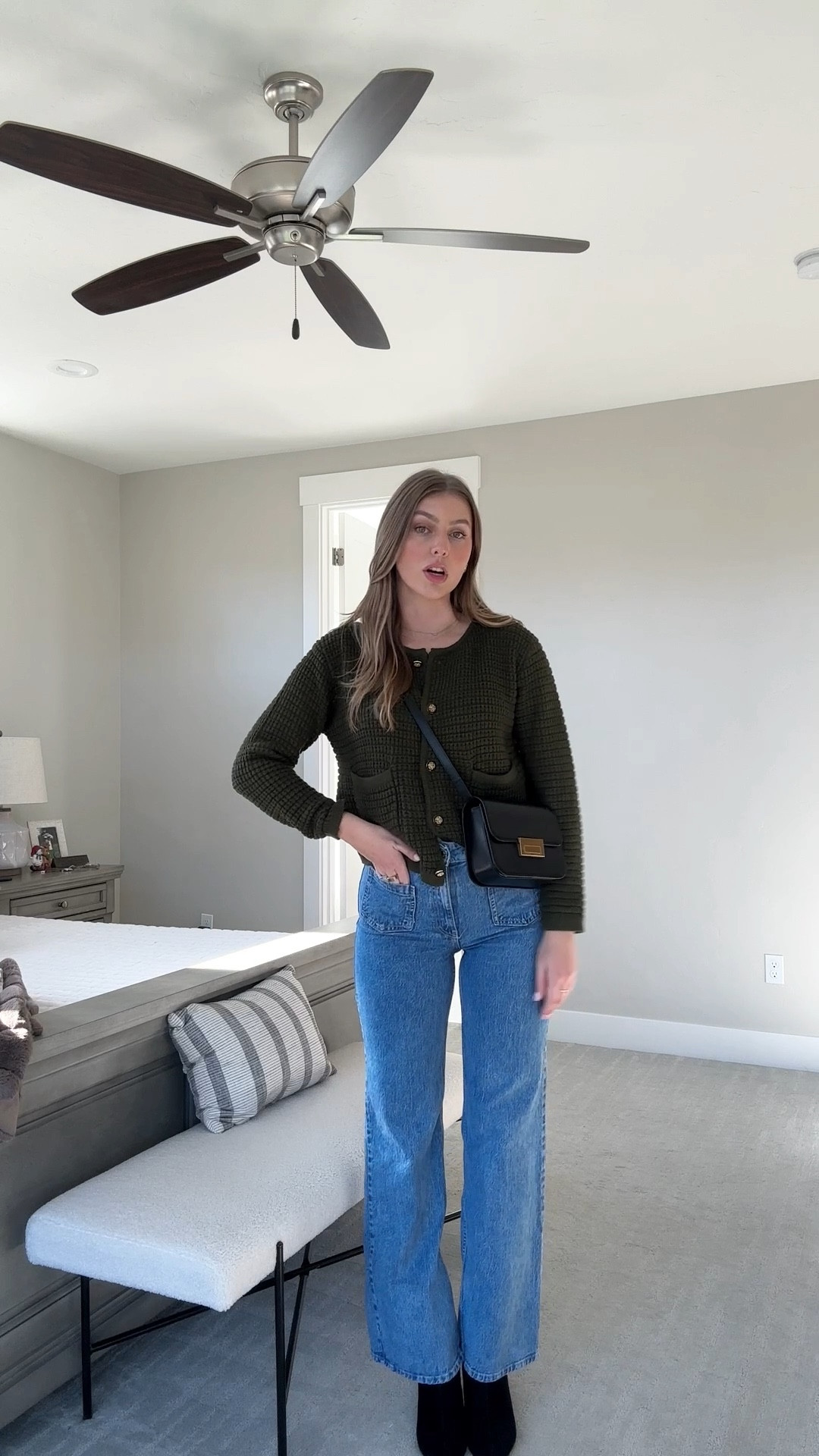 Amazon cardigan - small, jeans - 6, boots - sized up a half, thanksgiving outfit idea 

#LTKfindsunder100 #LTKHoliday #LTKSeasonal