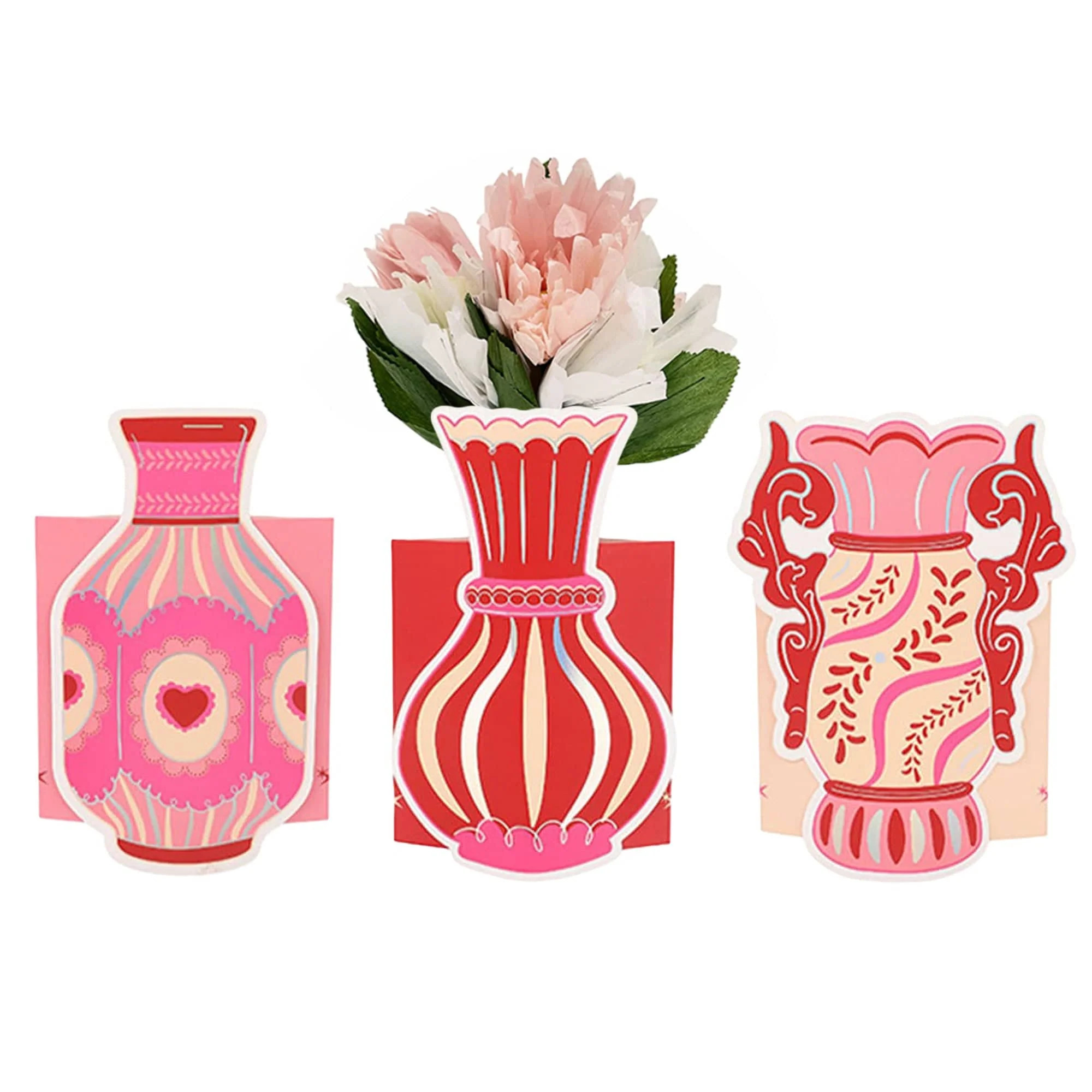 Valentine's Pop-Up Vase Slip Covers (set of 3) | Packed Party