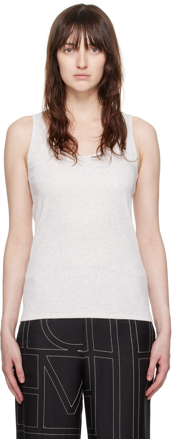 TOTEME Gray Classic Tank Top | SSENSE