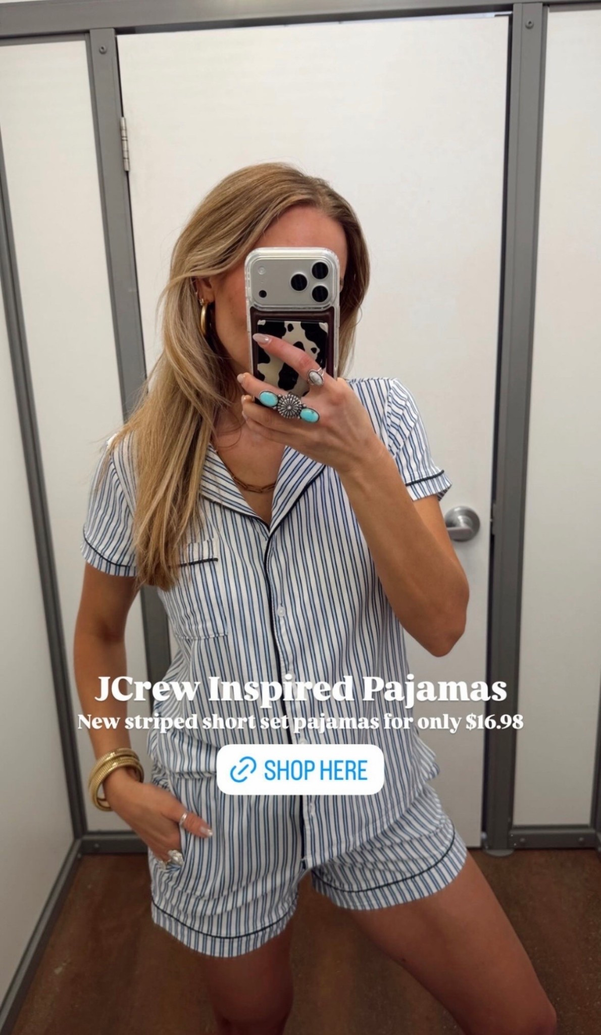 🤍 JCrew Inspired Pajamas  New striped short set pajamas for only $16.98