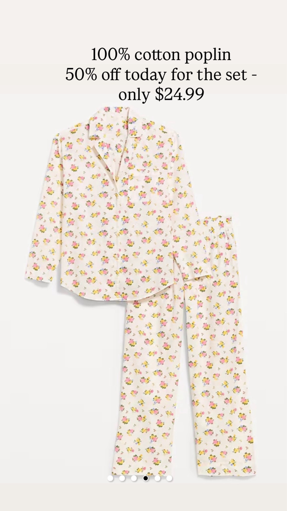 $24.99 100% cotton poplin pajamas on sale today 

#LTKootd #LTKgrwm #LTKSaleAlert