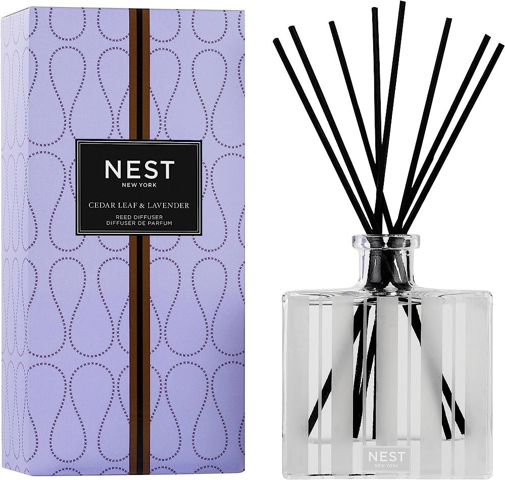 NEST Fragrances Reed Diffuser- Cedar Leaf & Lavender , 5.9 fl oz | Amazon (US)