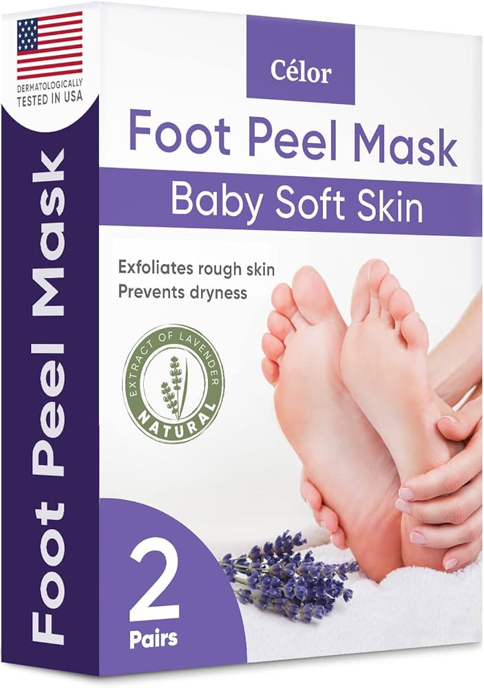 Foot Peel Mask (2 Pairs) - Foot Mask for Baby Soft Skin - Remove Dead Skin, Dry, Cracked Feet & C... | Amazon (US)