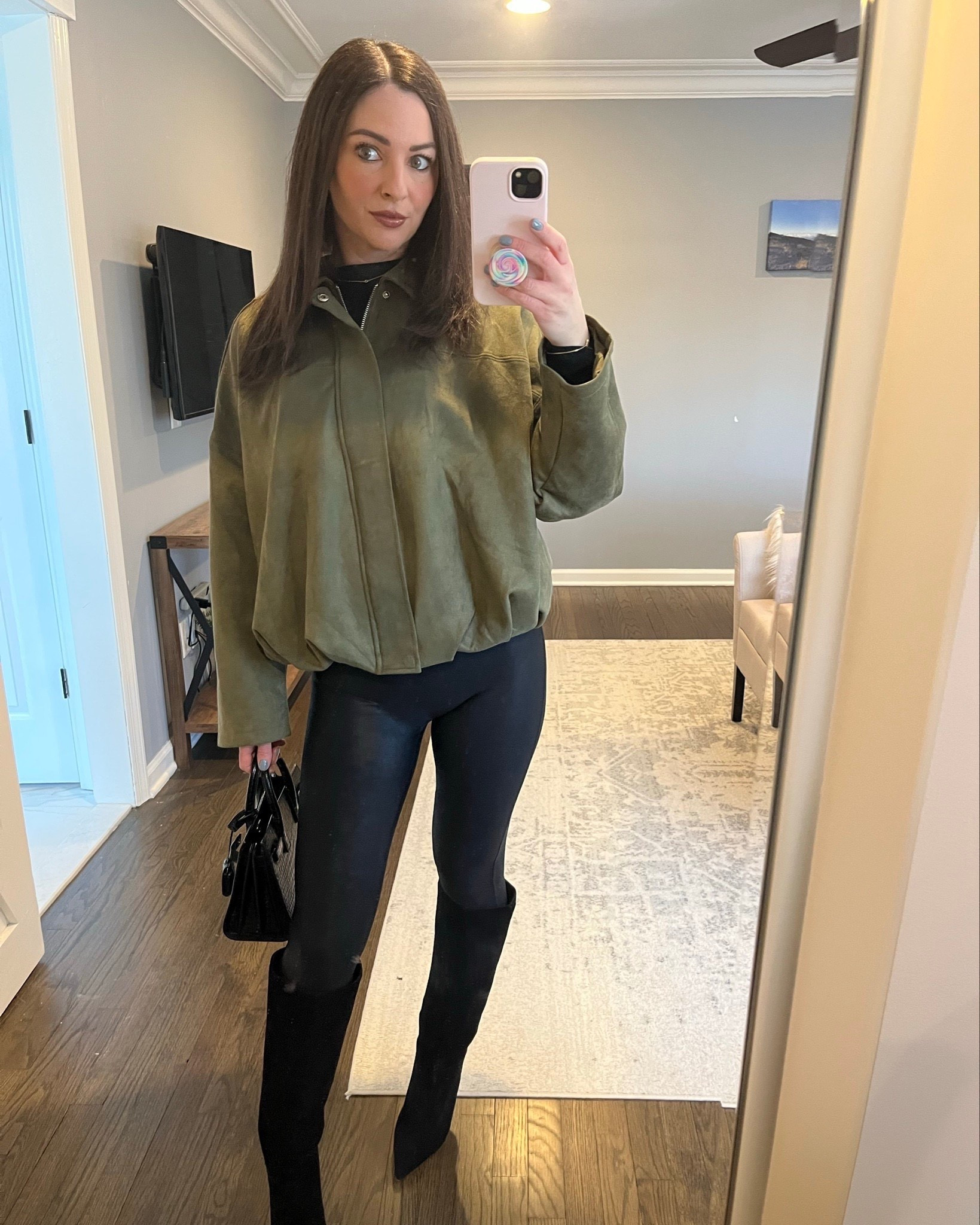Limited time deal on my suede jacket 💚 such a staple piece I wore nonstop this winter and now styling it into spring. the perfect lightweight layer to throw over basics, dresses, or denim for an effortless look

@amazonfindsandfashion 
#springlayers #suedejacket #amazonstyle #casualchic #springoutfits #everydaystyle #amazonjacket #amazonspringsale

#LTKSeasonal #LTKWorkwear #LTKSaleAlert