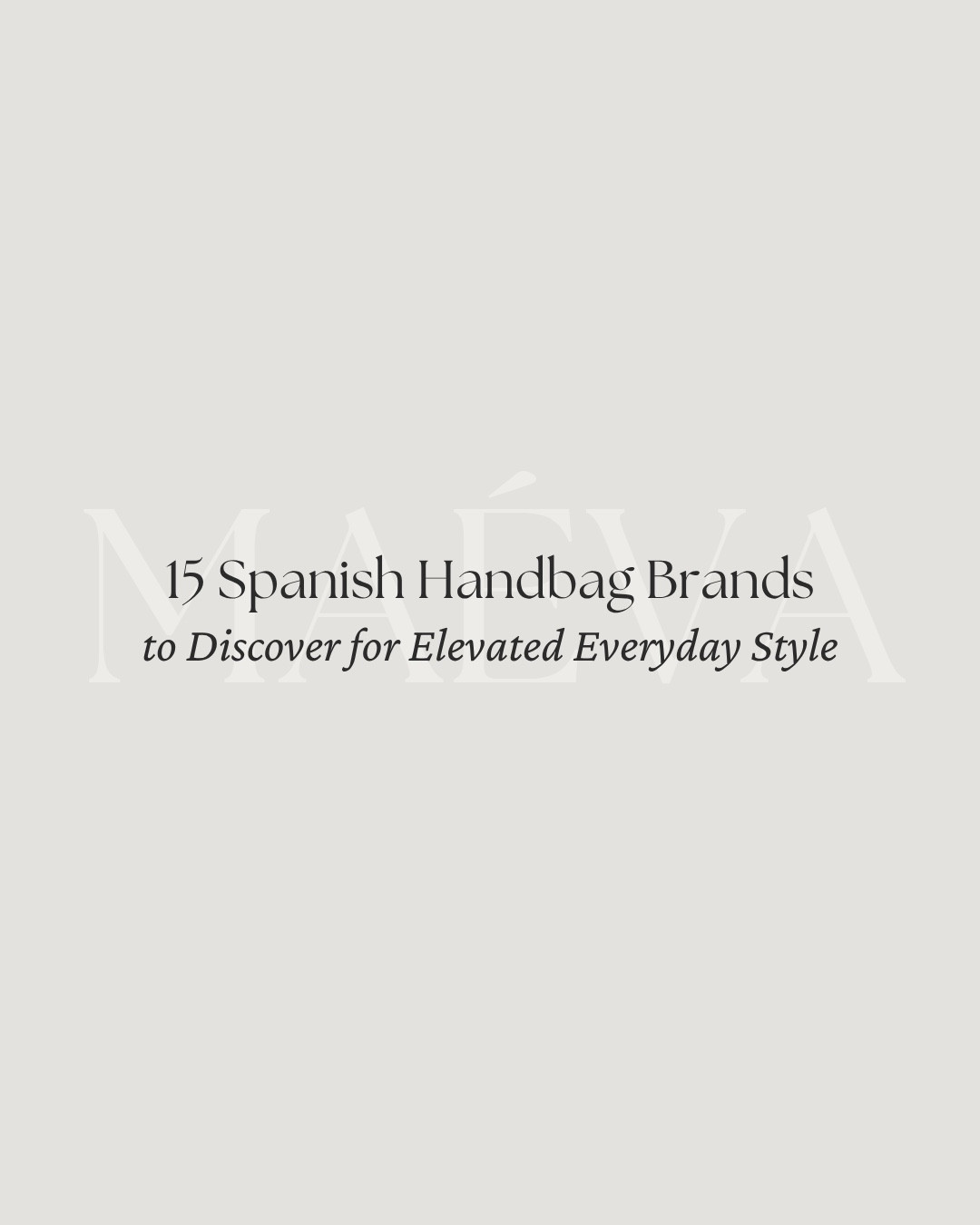  Spanish Handbag Brands to Discover for Elevated Everyday Style 👜

✨ only able to link 2 brands here, for the full edit head to maevawithamour.com or ShopMy ✨

A curated edit of Spanish handbag brands I’ve been especially loving lately, each blending thoughtful craftsmanship with refined, versatile design. Spain has long been an important center of leather expertise, with many brands producing in Ubrique, a region known for its exceptional artisanal savoir-faire 🤍

From sculptural silhouettes to minimalist everyday pieces, these are brands I keep coming back to right now, beautifully considered bags designed to integrate effortlessly into an everyday wardrobe ✨

📍 Discover the full article on maevawithamour.com, where you can explore all 15 brands in detail and shop the edit 🤍 You can also find the complete list, plus more options, on ShopMy @ maevawithamour under ‘French & EU Bags’ - link in bio

👉 Save this post for your next shopping moment, and follow for more intentional style edits, brand discoveries, and French-inspired wardrobe finds! 

With Amour, M.

#handbag #purse #europeanstyle 

#LTKstorytime #LTKTravel #LTKvlog